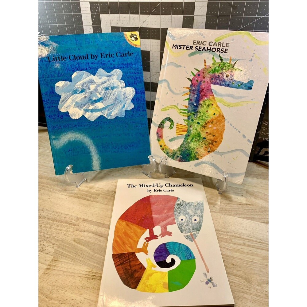 Eric Carle 3 Book Bundle – Mr Seahorse, Little Cloud, Mixed-Up Chameleon